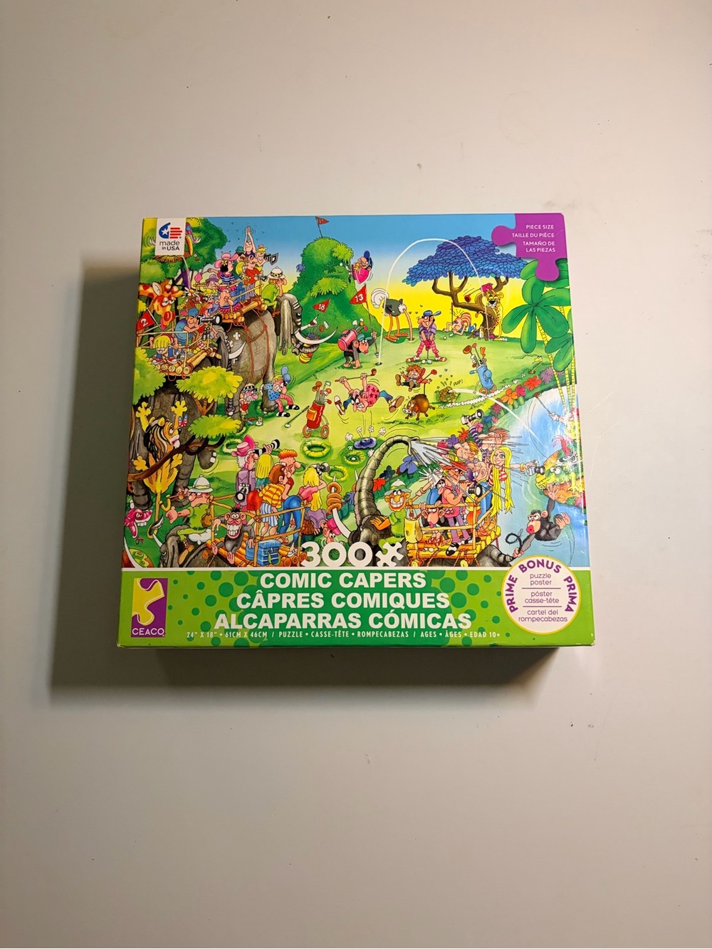 Comic Capers 300-Piece Kids Puzzle - Bright Multicolor